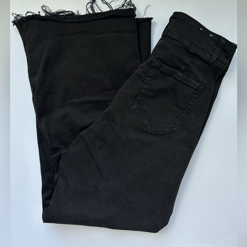 Mango Teen Girl Wide leg Jeans in black